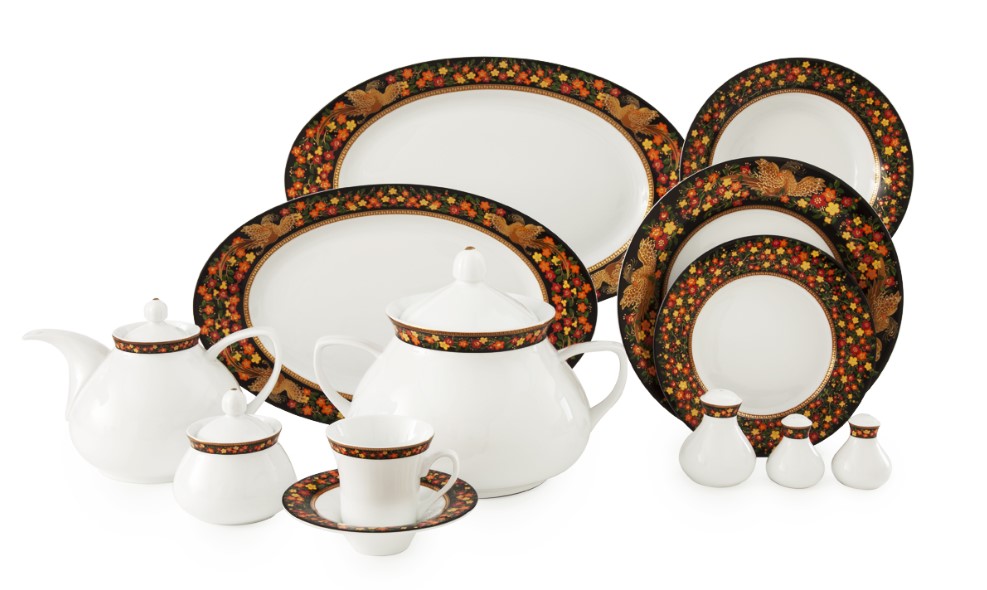 سرویس 108 پارچه غذا خوری والندورفر طرح سیمرغ
